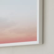 "Brooklyn Sky V" - Art Print in Ice Blue by Nature Inspired - Frame Close-up