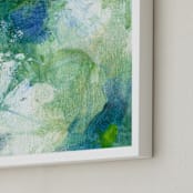 "Aquamarine No. 2" - Art Print in Aquamarine by 2birdstone - Frame Close-up