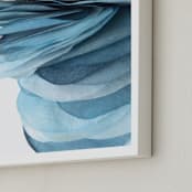 "Sky Pebble 2" - Art Print in Sky and Sea by Jenny Phillips - Frame Close-up