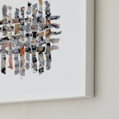 "Snowshadow" - Art Print in Multi-colored by Becky Kisabeth Gibbs - Frame Close-up