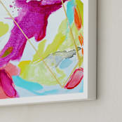 "Fresh Squeezed #1" - Art Print in Fuchsia by Mya Bessette - Frame Close-up