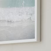 "Escapade" - Art Print in Ocean Blue by Alicia Youngken - Frame Close-up