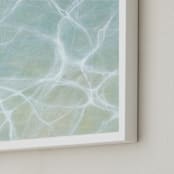 "Gesture." - Art Print in Turquoise by Laura Browning - Frame Close-up