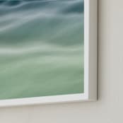 "Flowing Light" - Art Print in Sea Shimmer by Gabrial Reising - Frame Close-up