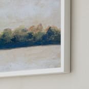 "Saint Josephs Lake" - Art Print in Moss Green by Lorent and Leif - Frame Close-up