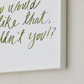 "Sassy" - Art Print in Ink by Katie Craig - Frame Close-up