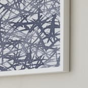 "Gray Thorns" - Art Print in Steel Gray by Kim Colthurst Johnson - Frame Close-up