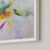 "Garden Party No. 2" - Art Print in Bright Blush by Julia Contacessi - Frame Close-up