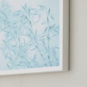 "Winter Grass II" - Art Print in Winter Blue by Johanna Phillips Huuva - Frame Close-up