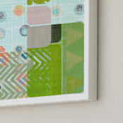 "Mid Century Abstract" - Art Print in Pastel by Amy Lighthall - Frame Close-up