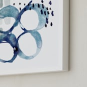 "Aquae" - Art Print in Pool by Kelly Ventura - Frame Close-up