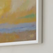 "Fall Sunset" - Art Print in Golden Sienna by Amy Hall - Frame Close-up