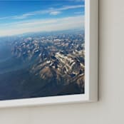 "Montana Skies" - Art Print in Earth brown by Jeff Vilkin - Frame Close-up