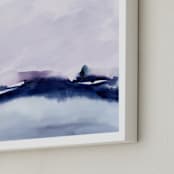 "Distant Memory" - Art Print in indigo haze by Stephanie Ryan - Frame Close-up