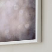 "Glimmering Lights" - Art Print in Muted Lavender by Alicia Youngken - Frame Close-up