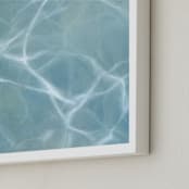 "Frolic." - Art Print in Blue by Laura Browning - Frame Close-up