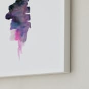 "White Space 3" - Art Print in Trail Blue by Mande Calhoun - Frame Close-up
