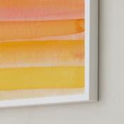 "Sun-Daze" - Art Print in Yolk by Sarah Johnson - Frame Close-up