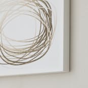 "Infinite Possibility" - Art Print in Shades of Gold by Jayna B - Frame Close-up