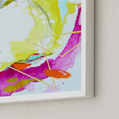 "Fresh Squeezed #3" - Art Print in Fuchsia by Mya Bessette - Frame Close-up