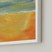 "Beached" - Art Print in Sand by Lindsay Megahed - Frame Close-up