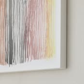 "Watercolor Waterfall" - Art Print in Neutrals by Kim Colthurst Johnson - Frame Close-up