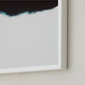 "The Plunge (left)" - Art Print in stark white by Amanda Phelps - Frame Close-up