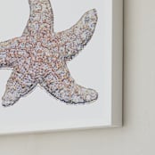 "Starfish Friend" - Art Print in Seashore by Debb W - Frame Close-up