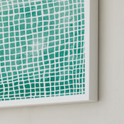 "Transparency" - Art Print in Jade by Kerry Doyle - Frame Close-up