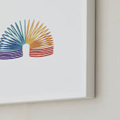 "Rainbow Spring" - Art Print in Summer by Diana Pinnell - Frame Close-up