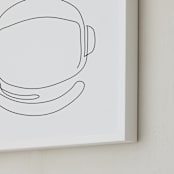 "Astro Line" - Art Print in Midnight by Lehan Veenker - Frame Close-up