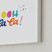 "Ooh La La!" - Art Print in Multi by Ashley DeMeyere - Frame Close-up