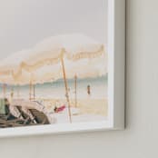 "Dear June III" - Art Print in Sand by Shawna Urban - Frame Close-up