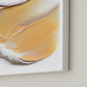"The Truest of Spirits" - Art Print in Soft Orange by Sarah Lund - Frame Close-up