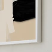 "Opposites Attract 5" - Art Print in Light Cream by Simona Gocan - Frame Close-up