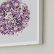 "Bloom Ball" - Art Print in Antique Plum by Justine Elliott - Frame Close-up