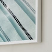 "Poolside I" - Art Print in Cabana Blue by Shannon Howard - Frame Close-up