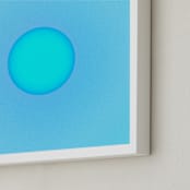 "Sun in the dust. Variations 39" - Art Print in Light Blue by Arash Fattahi Acosta - Frame Close-up