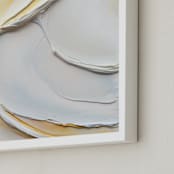 "The Sun Will Rise Again" - Art Print in Golden Yellow by Sarah Lund - Frame Close-up