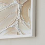 "True Cadence" - Art Print in Cream by Sarah Lund - Frame Close-up