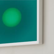 "Sun in the dust. Variations 56" - Art Print in Dark Aqua Light Green by Arash Fattahi Acosta - Frame Close-up
