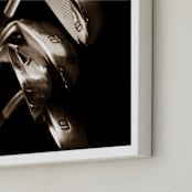 "Tee Time 3 (Warm Sepia Edition)" - Art Print in Warm Sepia by Shannon Howard - Frame Close-up
