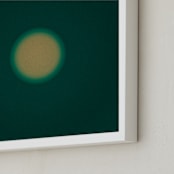 "Sun in the dust. Variations 41" - Art Print in Dark Aqua by Arash Fattahi Acosta - Frame Close-up