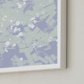 "Dynamic Movement 9.2" - Art Print in Light Green by Simona Gocan - Frame Close-up