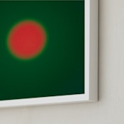 "Sun in the dust. Variations  55" - Art Print in Green Red by Arash Fattahi Acosta - Frame Close-up