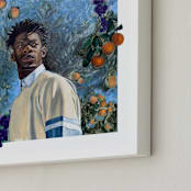 "Passion fruit " - Art Print in ECHO ISLES WATER by Curtis Newkirk - Frame Close-up