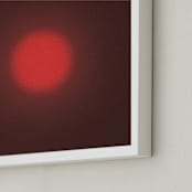 "Sun in the dust. Variations 5" - Art Print in Intense Red by Arash Fattahi Acosta - Frame Close-up