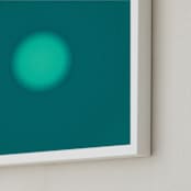 "Sun in the dust. Variations 34" - Art Print in Cyan Sun by Arash Fattahi Acosta - Frame Close-up