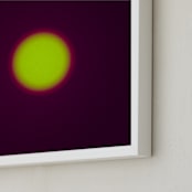 "Sun in the dust. Variations 46" - Art Print in Purple and Lemon by Arash Fattahi Acosta - Frame Close-up