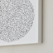 "Ritual" - Art Print in Charcoal by Stephanie Nowotarski - Frame Close-up